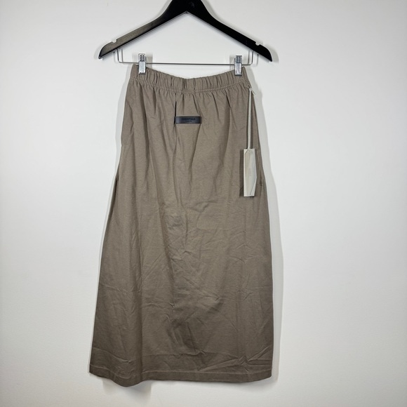 Essentials Fear of God Women'sTaupe Long Midi Skirt Size XS - Picture 3 of 13